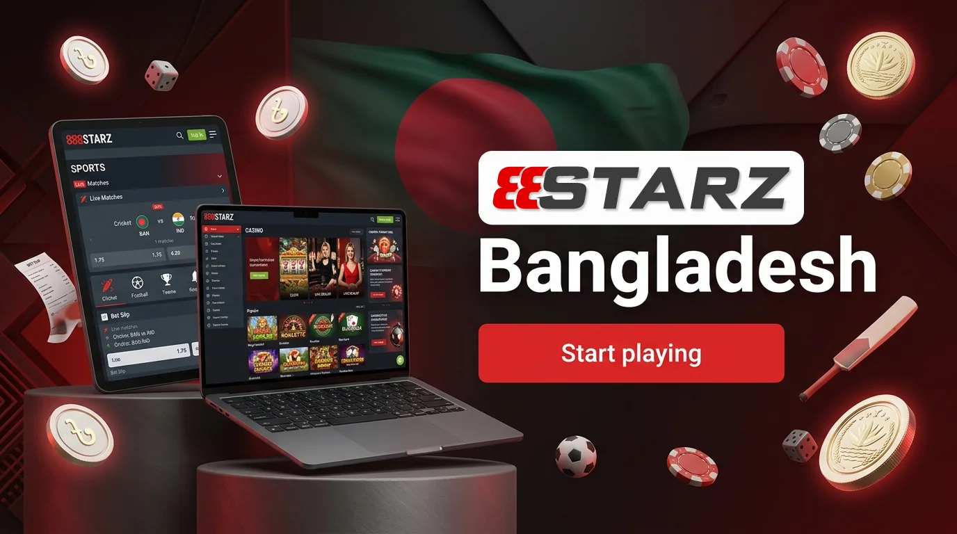 888Starz Bangladesh online betting platform with casino games and sports betting options